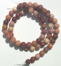 16 inch strand of 6mm Round Mookite Beads